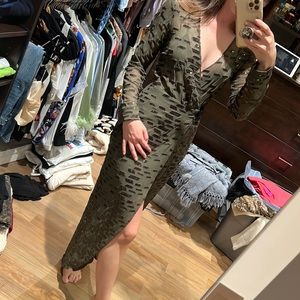 Gorgeous sequined Fleur du Mal wrap dress